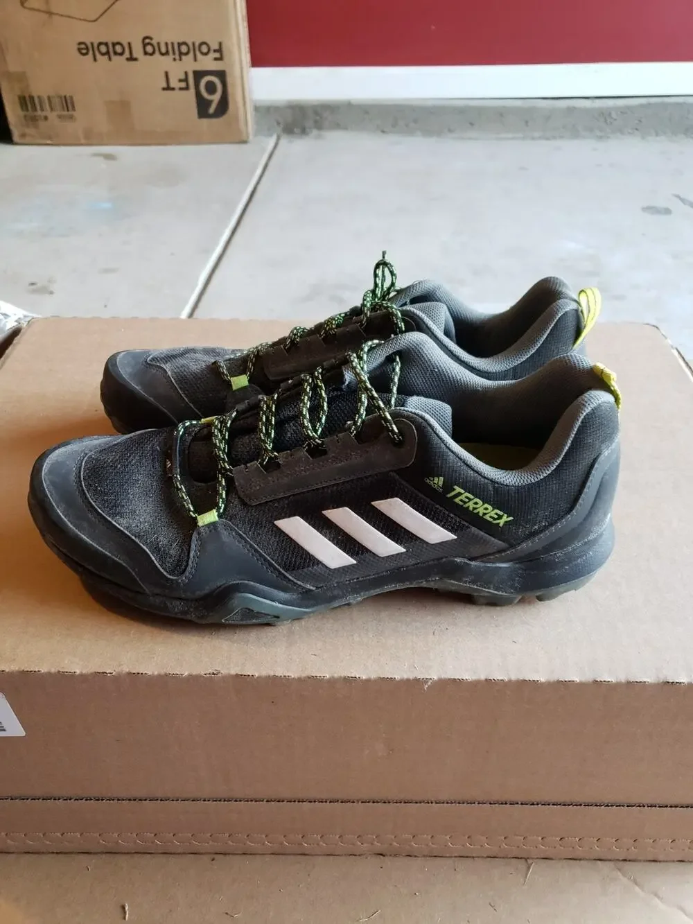 adidas Terrex AX3 Shoes Size 15 Mens Black Hiking Trail Running FX4575